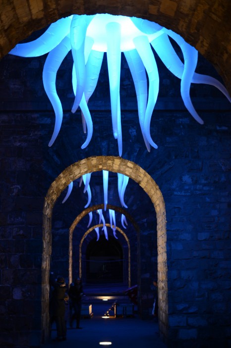 Méduses sous les Arches du Grand Pont. Parade design